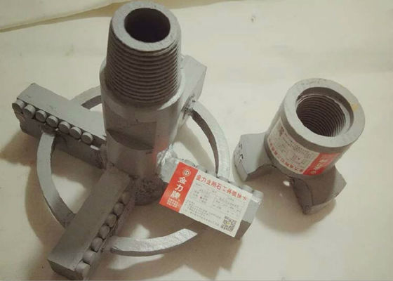 Κομμάτια τρυπανιών φρεατίων νερού χάλυβα άνθρακα/3 μπιτ τρυπανιών φτερών PDC για την υπόγεια μεταλλεία