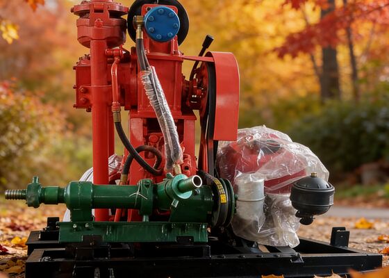 Mini Hydraulic Borewell Machine for Exploration with Shallow Depth Farming Work