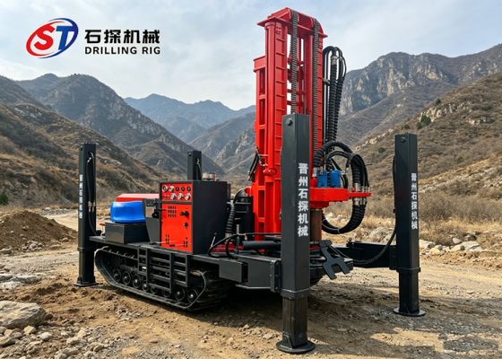 Υψηλής ταχύτητας 10-35m/h Crawler Drilling Rig για σκληρό βράχο