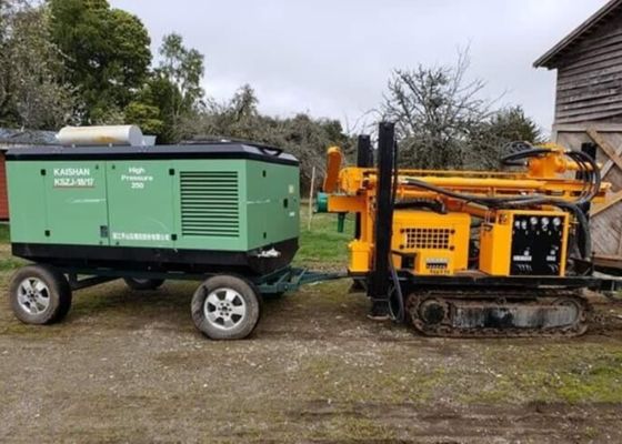 400m Diesel Crawler Dth υδραυλική μηχανή σκάβωσης πηγάδι με συμπιεστή τρυπάνι σωλήνα