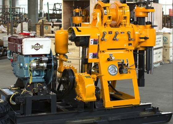 100-150 μέτρα Υδάτινο πηγάδι γεώτρηση Rig Machine Oem φορητή υδραυλική ρηχή γεώτρηση