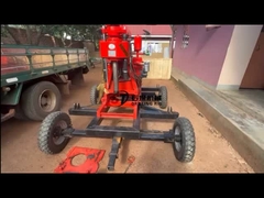 100-150 μέτρα Υδάτινο πηγάδι γεώτρηση Rig Machine Oem φορητή υδραυλική ρηχή γεώτρηση