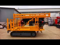 Μηχανή γεώτρησης δοκιμής εδάφους βάθους 200 m για γεώτρηση πυρήνα με κινητήρα ντίζελ 22 HP