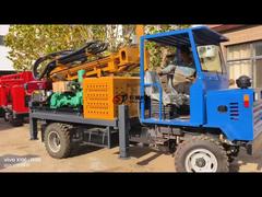 Δείτε το σύστημα διάτρησης ράβδου 76/89mm και πνευματικής κίνησης για επίδειξη γεώτρησης πηγαδιού νερού βάθους 180 μέτρων